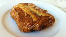 Almond chocolate croissant at Chaumont Bakery