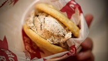 Ice cream sandwich at Diddy Riese