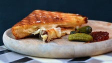 Grilled cheese sandwich at Esters Wine Shop &amp; Bar