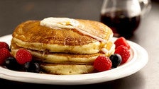 Pancakes with mixed berries at J. Nichols Kitchen