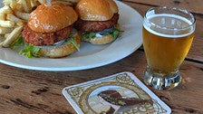 Beer and salmon sliders at Ladyface Alehouse &amp; Brasserie