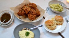 Fried chicken at Ledlow 