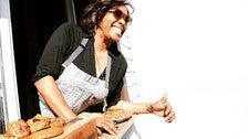 Chef Nyesha Arrington at Leona&#039;s cookie window