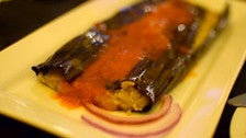 Tamales de rajas con panela at Mexicano