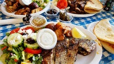 Grilled tsipoura at Papa Cristo&#039;s