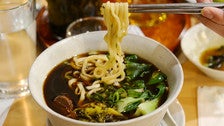 Beef noodle soup at Pine &amp; Crane
