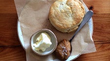 Biscuits with dulce de leche at Playa Provisions