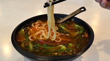 Chile sirloin noodle soup at Shandong Dumplings
