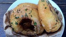 Onion rings at The Fat Dog