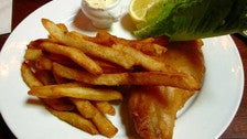 Fish &amp; chips at The Pikey