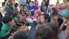 Birthday party at Los Angeles State Historic Park