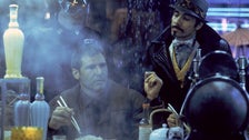 Rick Deckard and Gaff at the White Dragon Noodle Bar in &quot;Blade Runner&quot;