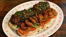 Surf &amp; Turf Po&#039;boy at The Little Jewel of New Orleans