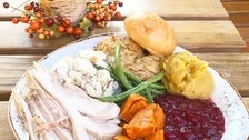 Thanksgiving Dinner plate at Playa Provisions