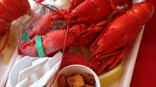 Maine lobster meal at the Port of Los Angeles Lobster Festival