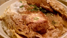 Chicken katsu don at Suehiro Cafe