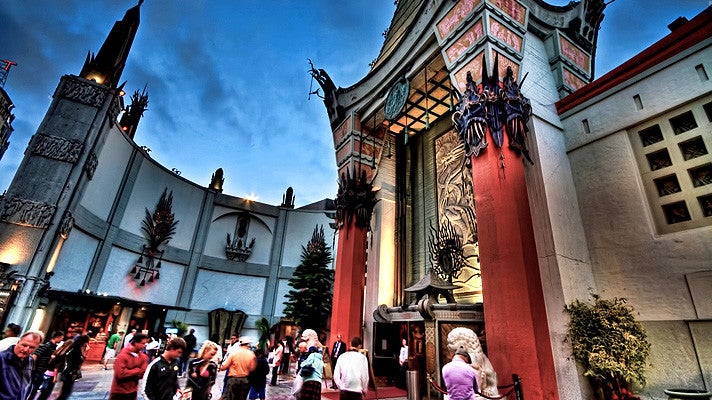 TCL Chinese Theatre at dusk