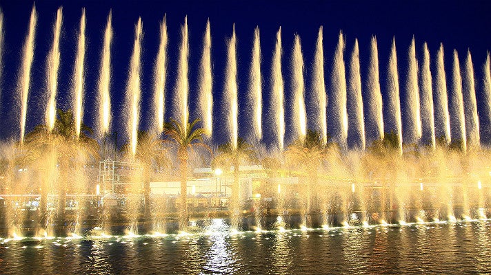 Fanfare Fountains at San Pedro Gateway
