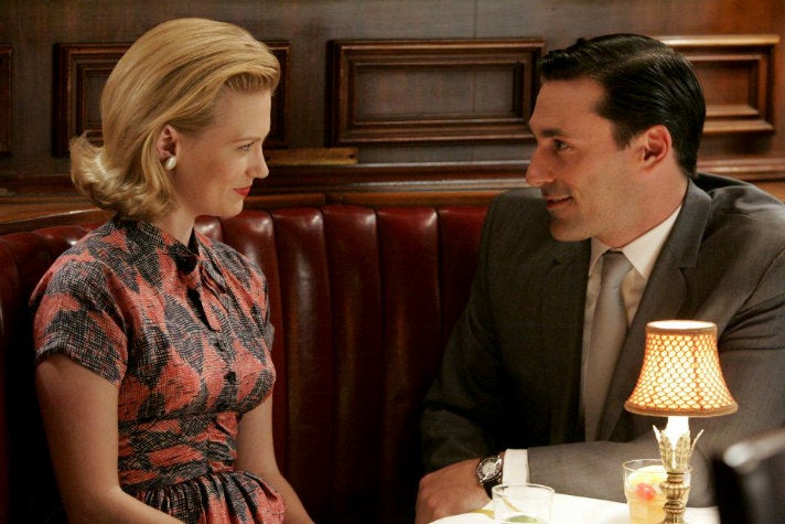 Betty and Don at Toots Shor&#039;s from &quot;Mad Men&quot; Season One