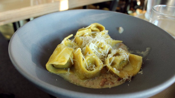 Tortellini in brodo at Alimento