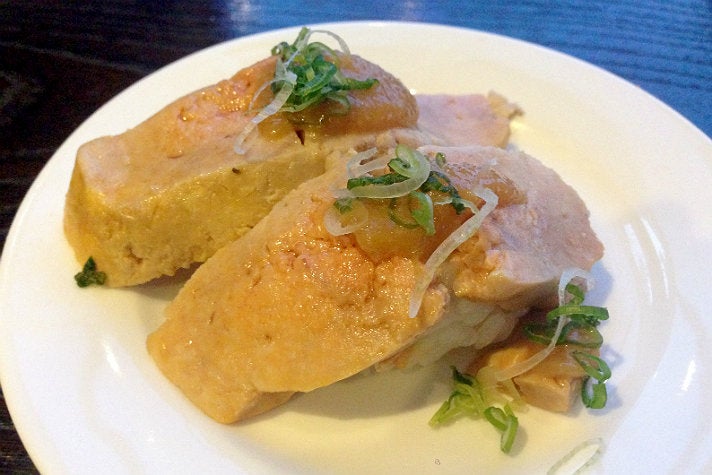 Ankimo (monkfish liver) with miso sauce