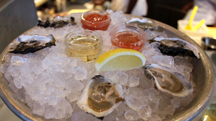 Oysters at Hungry Cat Hollywood
