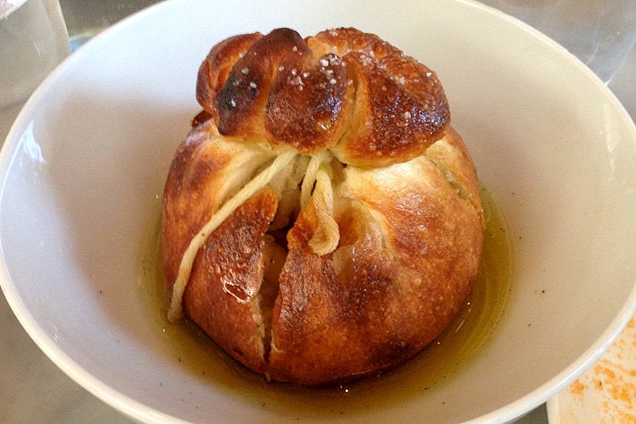 Garlic knot at Milo and Olive