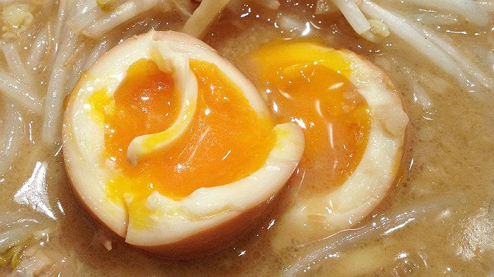 Ramen and ajitsuke egg at Tsujita