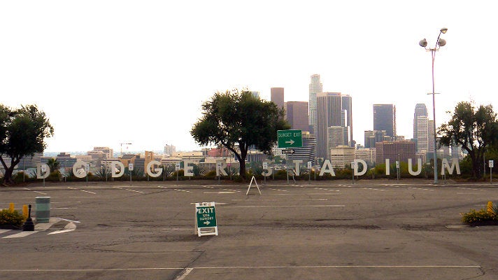 Parking lot at Dodger Stadium from &quot;Furious 7&quot;