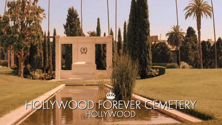 Mark-Francis Vandelli, Georgia Toffolo and Olivia Fox visit Hollywood Forever