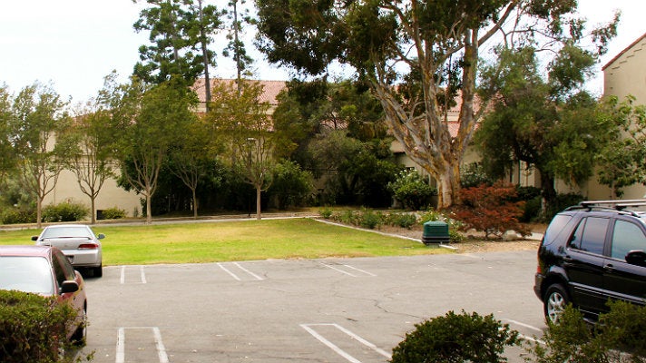 Parking lot at Occidental College from “Clueless”
