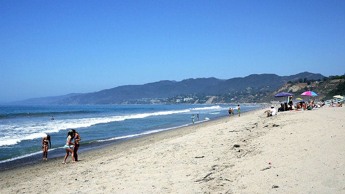 Looking north from Will Rogers State Beach
