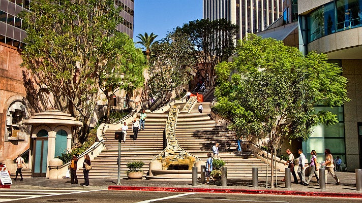 Bunker Hill Steps in Downtown L.A.