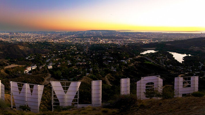 Hollywood Sign viewed from Mount Lee