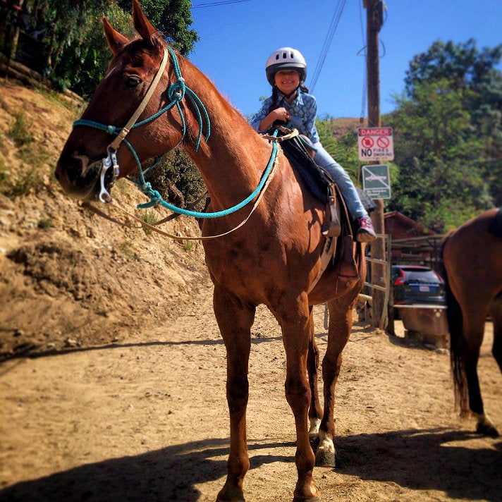 Girl on horse at Sunset Ranch Hollywood