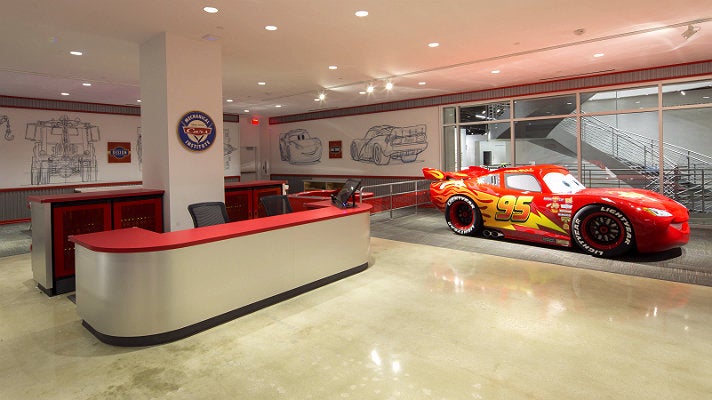 Disney/Pixar Cars Mechanical Institute at Petersen Automotive Museum