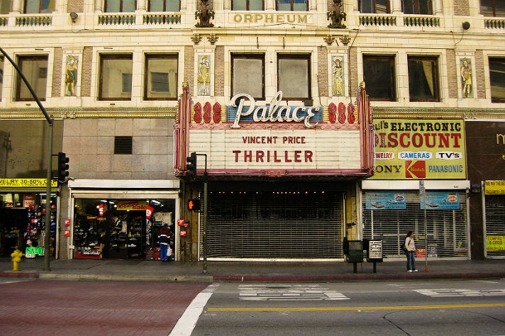 &quot;Thriller&quot; marquee sign at The Palace Theatre