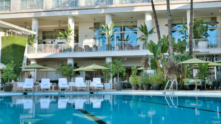 Pool at Beverly Hilton Hotel