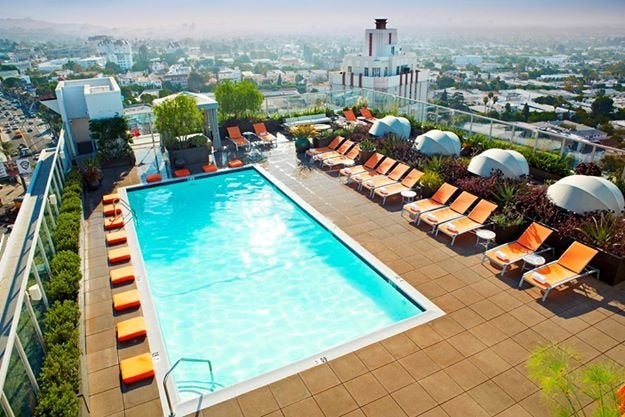 Andaz West Hollywood Pool Deck 