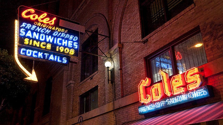 Neon signs at Cole&#039;s