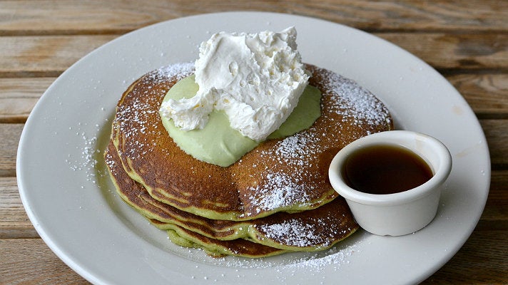 Green Tea Monster pancakes at Bea Bea&#039;s