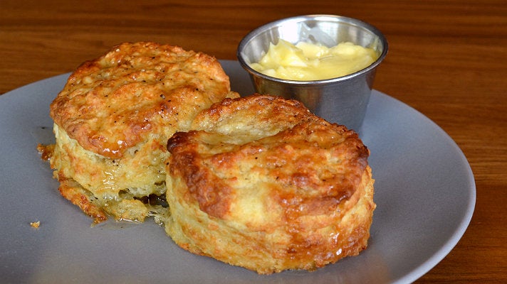 Cheddar buttermilk biscuits at Charcoal