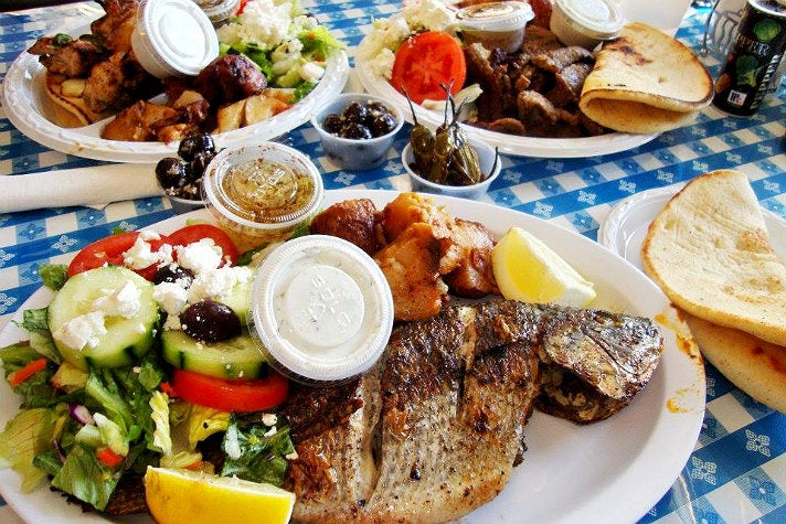 Grilled tsipoura at Papa Cristo&#039;s