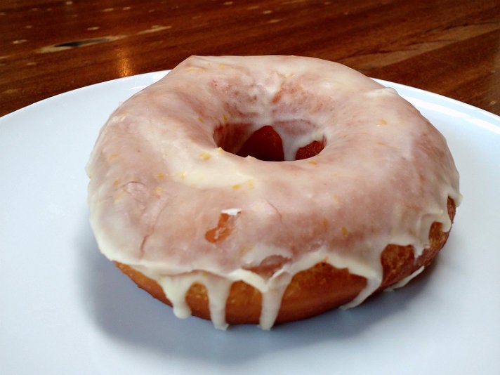 Citrus glazed doughnut at Republique