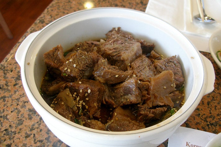 Steamed beef short rib at Seongbukdong