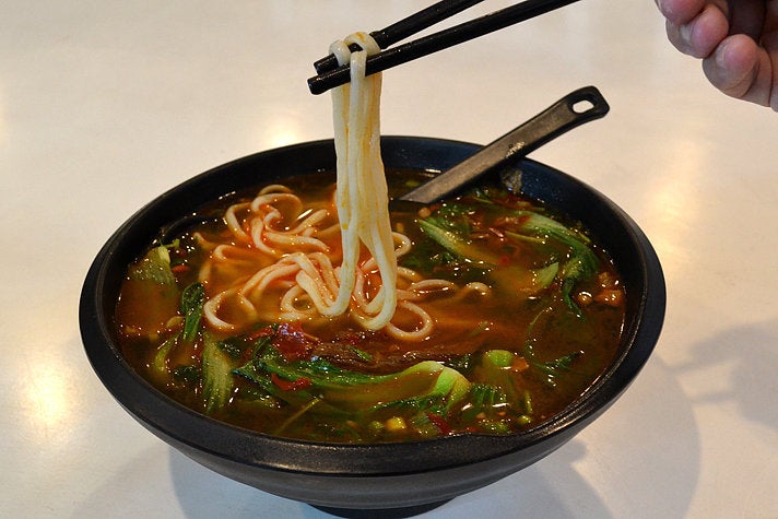 Chile sirloin noodle soup at Shandong Dumplings