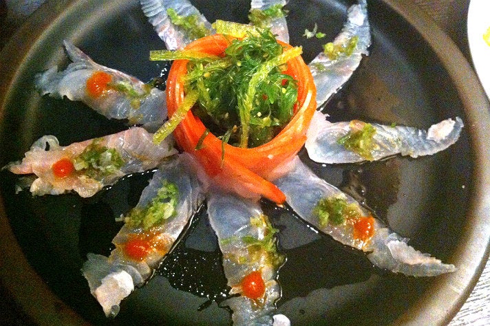 Halibut sashimi at So Sushi
