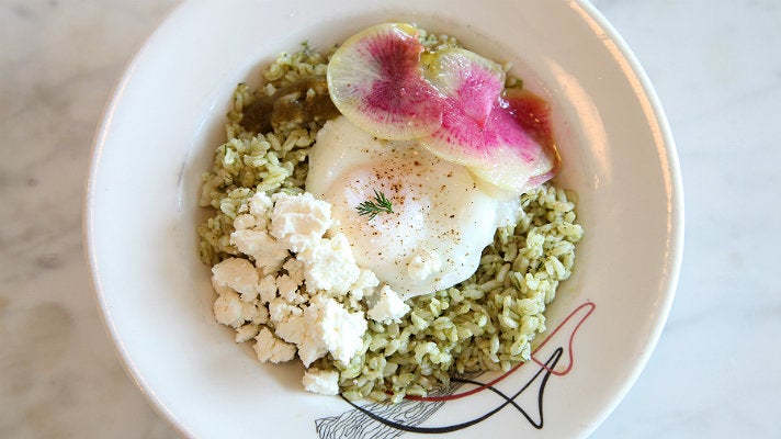 Sorrel Pesto Rice Bowl at Sqirl