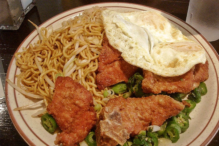 Spicy fried pork chops at Uncle John&#039;s Cafe