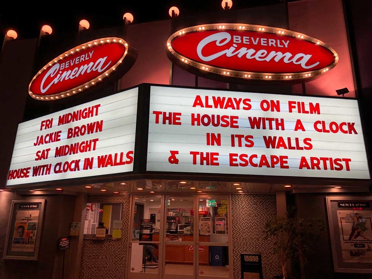 New Beverly Cinema marquee